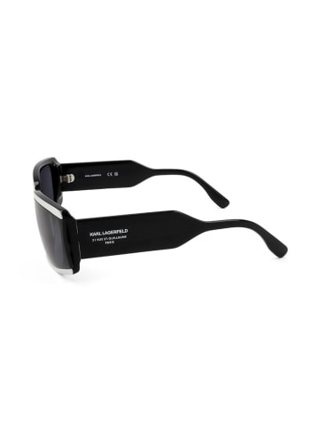 Karl Lagerfeld Okulary przeciwsłoneczne unisex w kolorze czarno-biało-szarym