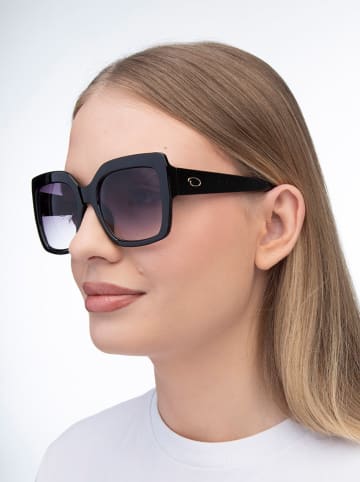 Oscar de la Renta Damen-Sonnenbrille in Schwarz/ Lila