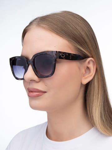 Oscar de la Renta Damen-Sonnenbrille in Grau-Schwarz/ Blau