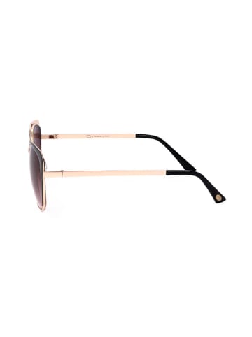 Oscar de la Renta Damen-Sonnenbrille in Gold-Schwarz/ Lila