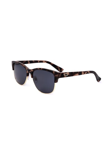 Oscar de la Renta Dameszonnebril bruin-goudkleurig/donkerblauw