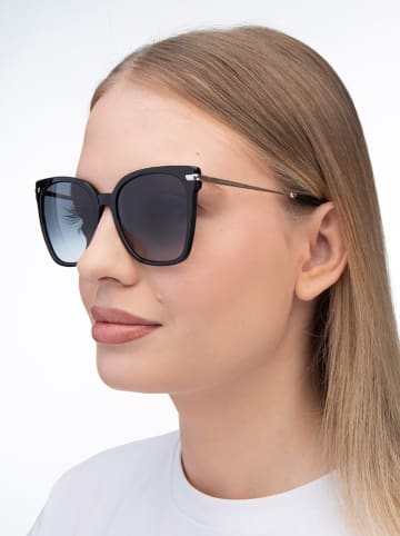 Tommy Hilfiger Damskie okulary przeciwsłoneczne w kolorze czarno-niebieskim