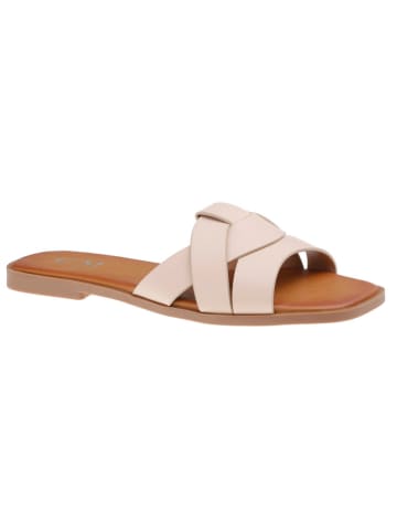 C'M Pantoletten in Creme