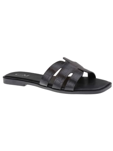 C'M Slippers zwart