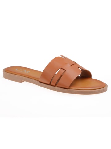C'M Slippers lichtbruin