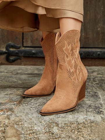 Bellucci Westernstiefel in Hellbraun