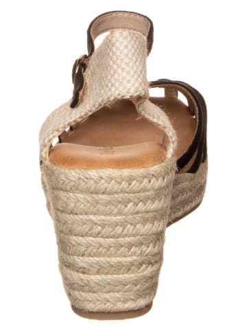 Bellucci Sandalen in Schwarz/ Creme