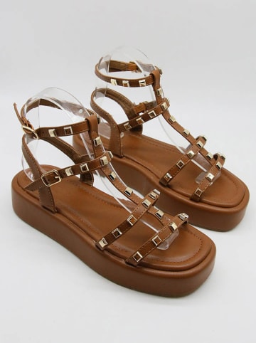 Bellucci Haksandalen lichtbruin