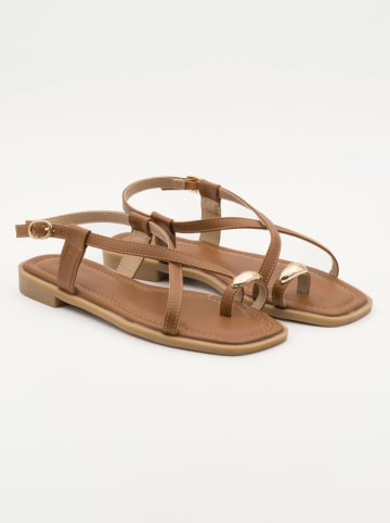 Bellucci Zehensandalen in Hellbraun