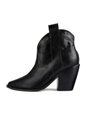 loft37 Leder-Cowboy-Boots "Electric Feel" in Schwarz