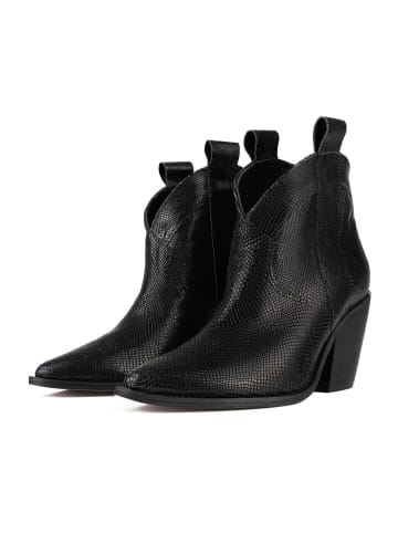 loft37 Leder-Cowboy-Boots "Electric Feel" in Schwarz