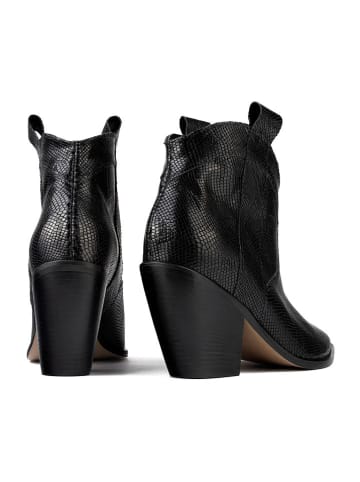 loft37 Leder-Cowboy-Boots "Electric Feel" in Schwarz