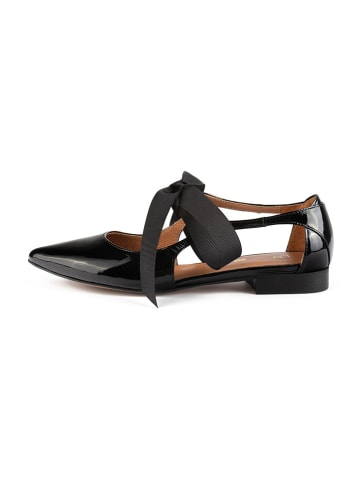 loft37 Leder-Ballerinas "Summer Break" in Schwarz
