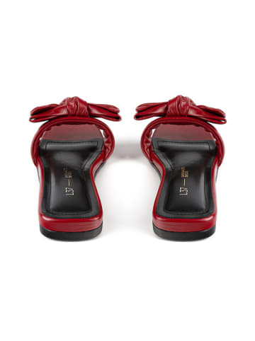 loft37 Leren slippers "Costa Calma" rood
