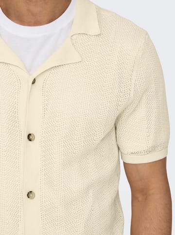 ONLY & SONS Cardigan "Diego" in Creme