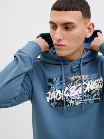 Jack & Jones Hoodie "Hawaii" in Blau