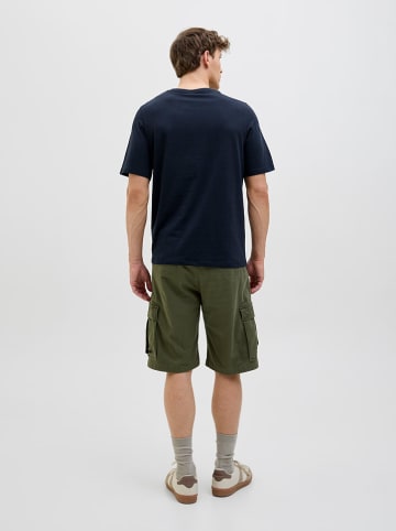 Jack & Jones Koszulka "Hawaii" w kolorze granatowym