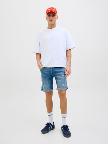 Jack & Jones Szorty dżinsowe "Rick" w kolorze niebieskim