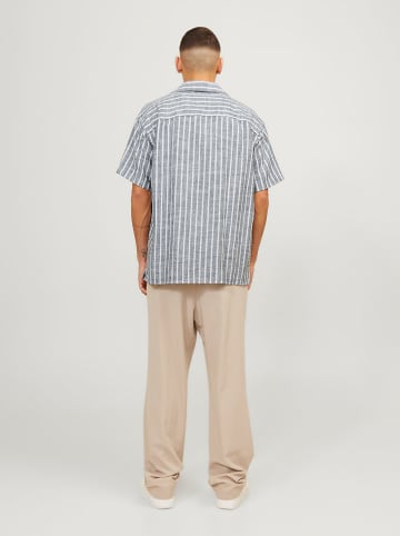 Jack & Jones Hemd "Cabana" in Dunkelblau/ Weiß