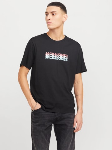 Jack & Jones Koszulka "Cyber" w kolorze czarnym