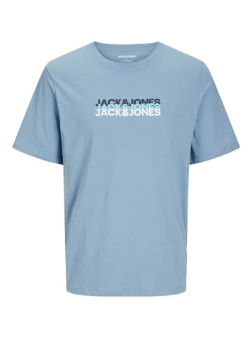 Jack & Jones Koszulka "Cyber" w kolorze błękitnym