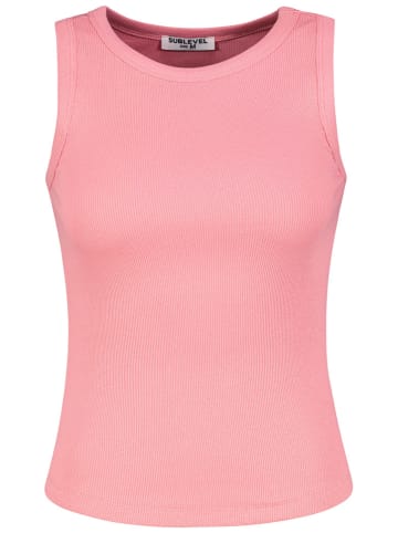 Sublevel 2er-Set: Tops in Weiß/ Rosa