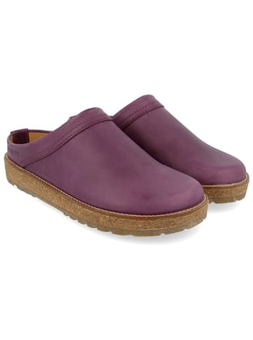 HAFLINGER Leder-Clogs in Lila