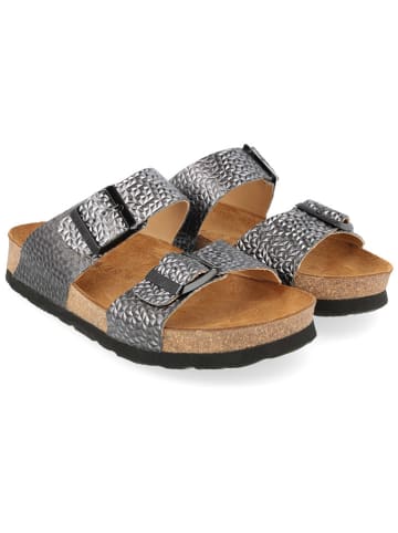HAFLINGER Leren slippers zwart