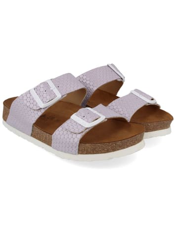 HAFLINGER Leren slippers paars