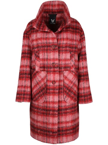 Fuchs Schmitt Wollmantel in Rot/ Rosa
