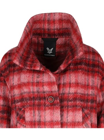 Fuchs Schmitt Wollmantel in Rot/ Rosa