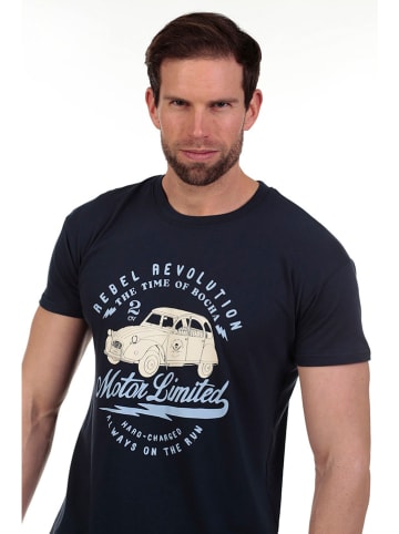 The Time of Bocha 2-delige set: shirts donkerblauw/wit