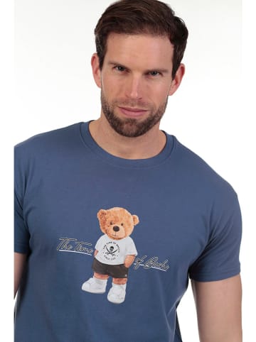 The Time of Bocha 2er-Set: Shirts in Blau/ Creme