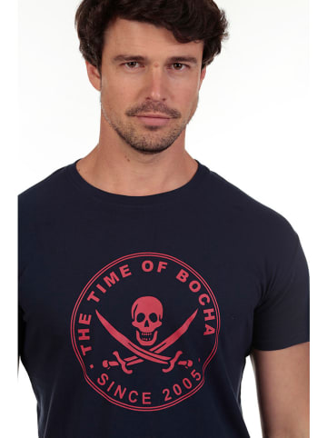 The Time of Bocha 2-delige set: shirts donkerblauw/wit
