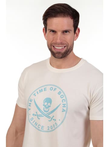 The Time of Bocha 2-delige set: shirts blauw/crème