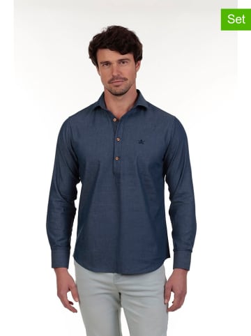 The Time of Bocha Koszule (2 szt.) - Regular fit - w kolorze granatowo-niebieskim