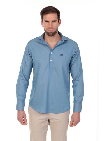 The Time of Bocha 2-delige set: blouses - regular fit - blauw/donkerblauw