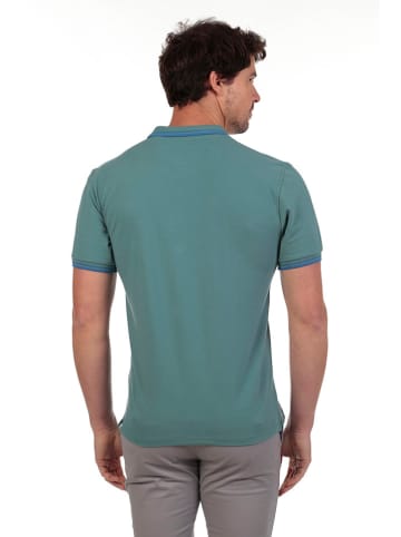 The Time of Bocha 2er-Set: Poloshirts in Türkis/ Dunkelblau