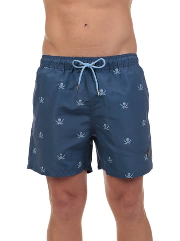 The Time of Bocha Badeshorts in Dunkelblau
