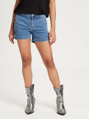 Cross Jeans Szorty dżinsowe w kolorze niebieskim