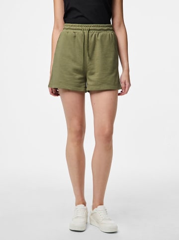 Pieces Sweatshort "Chilli" olijfgroen