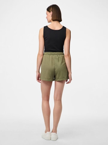 Pieces Sweatshort "Chilli" olijfgroen