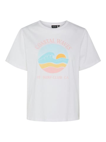 Pieces Shirt "Banda" in Weiß