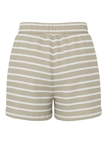 Pieces Shorts "Chilli" in Beige/ Weiß