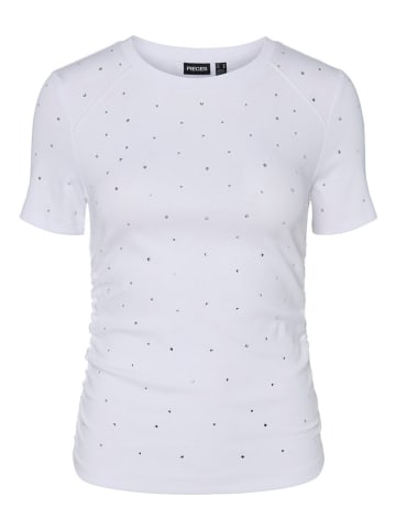 Pieces Shirt "Tyler" in Weiß