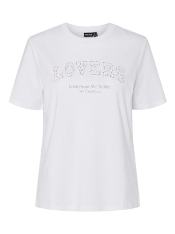 Pieces Shirt "Tara" in Weiß