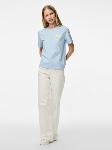 Pieces Shirt "Tamera" in Hellblau