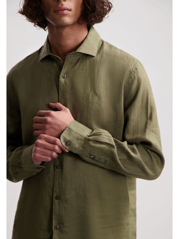 DSTREZZED Lniana koszula w kolorze khaki