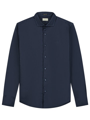 DSTREZZED Linnen blouse donkerblauw
