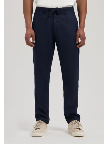 DSTREZZED Linnen chinobroek donkerblauw